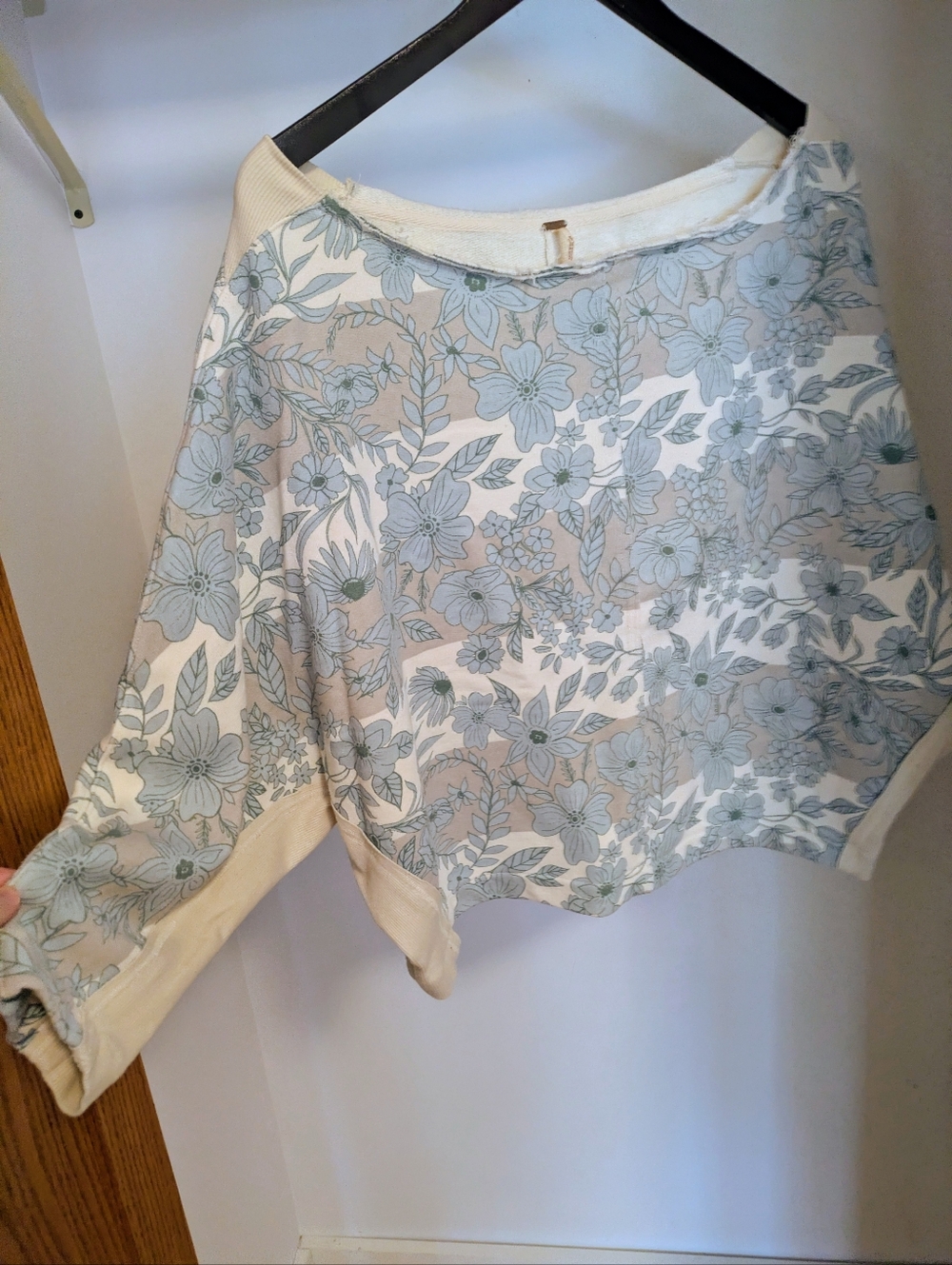 Free People We The Free Martin Pullover Floral Size M